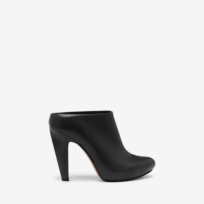 Alexander McQueen Women's Black The Edge Platform Mule - 36.5 (Lambskin)